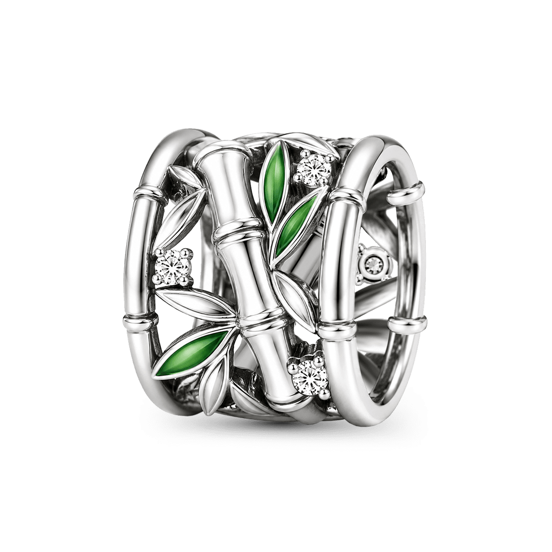 Gnoce Unbroken Bamboo Bead Platinum-plated Silver Blend_1