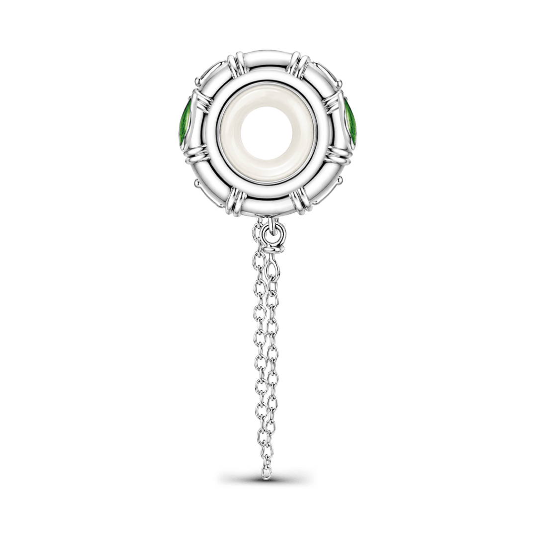 Gnoce Unbroken Bamboo Safety Chain Platinum-plated Silver Blend_5