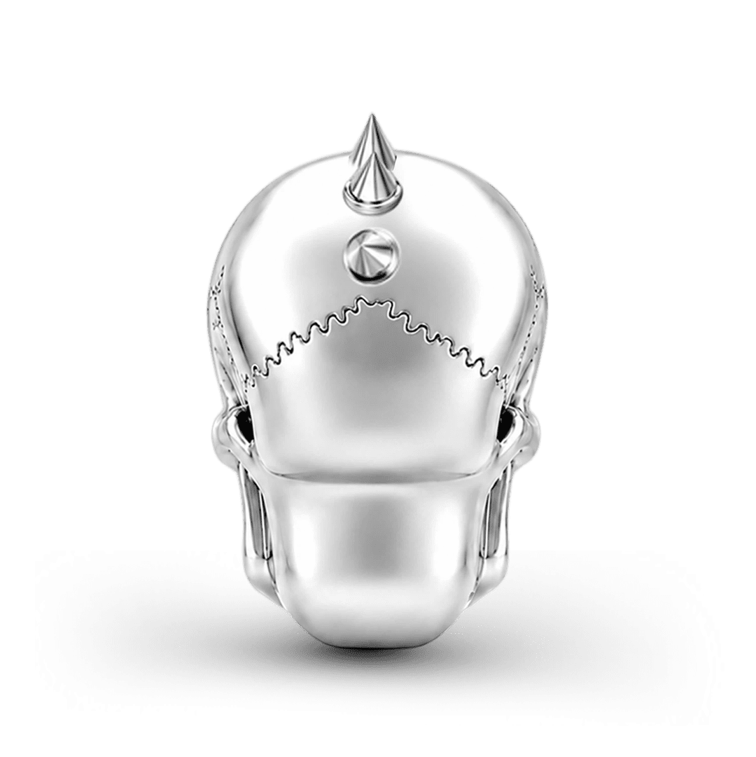 Gnoce Halloween Punk Skull Bead Glow-in-the-dark Platinum-plated Silver Blend_7