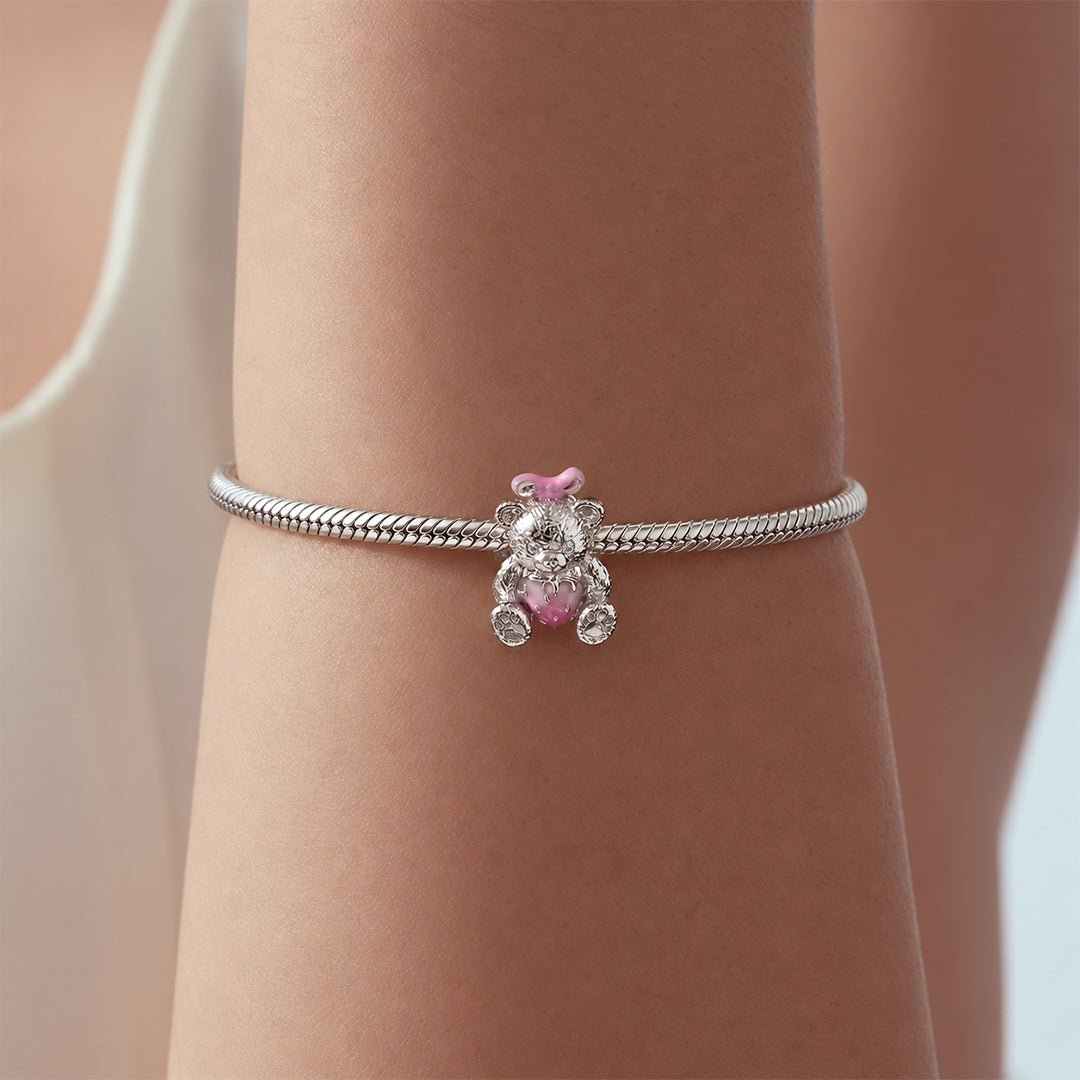 Gnoce Strawberry Teddy Bear Charm_2