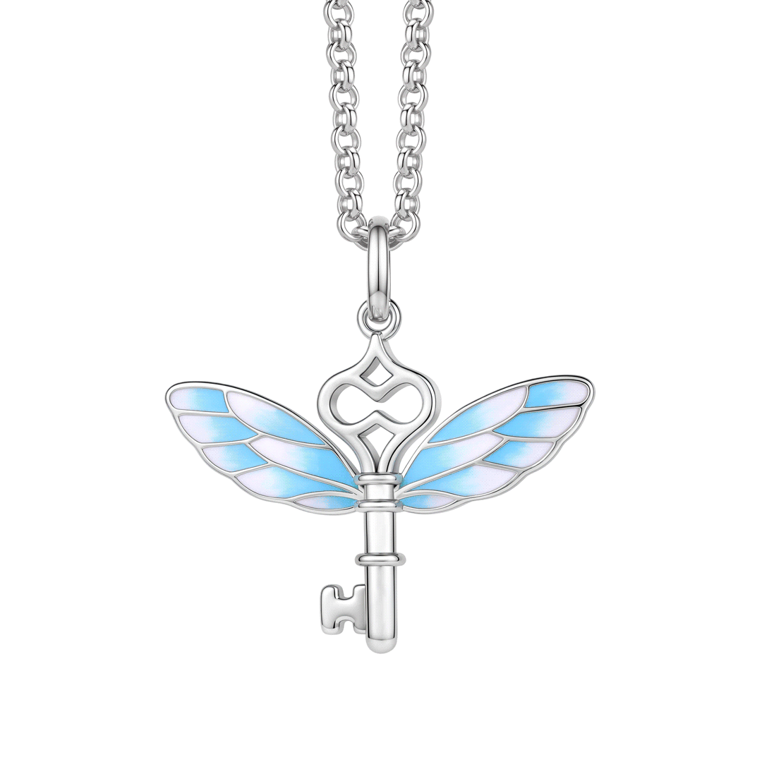 Gnoce Harry Potter Glow‑in‑the‑Dark Winged Flying Key Necklace_1