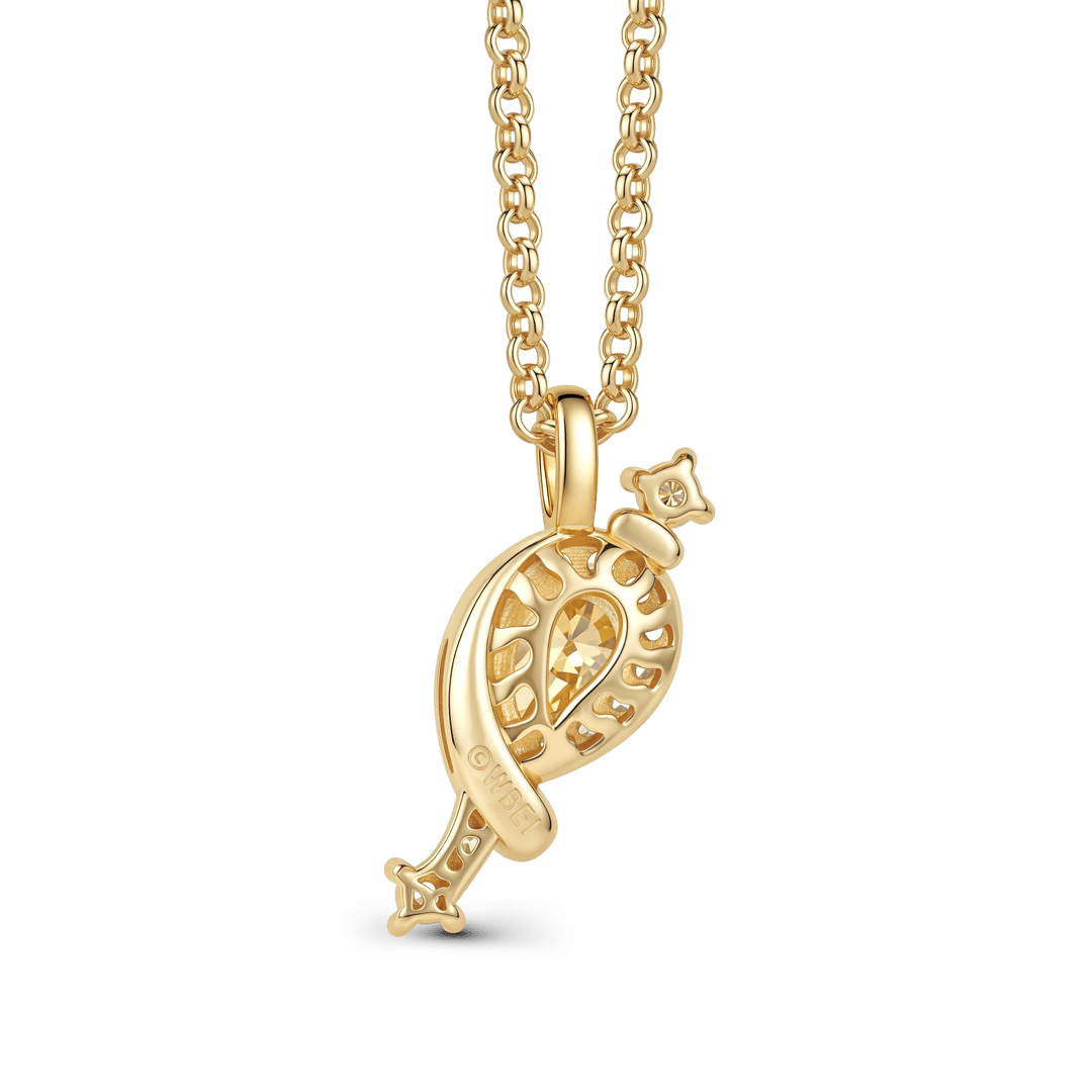 Gnoce Harry Potter Gold‑Tone Felix Felicis Potion Bottle Necklace_4