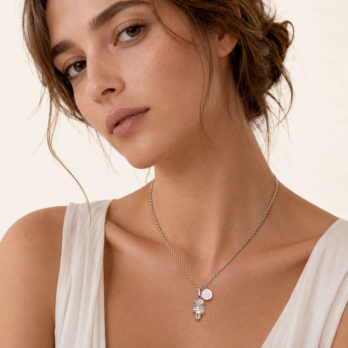 Gnoce Harry Potter Hedwig Owl Necklace_3