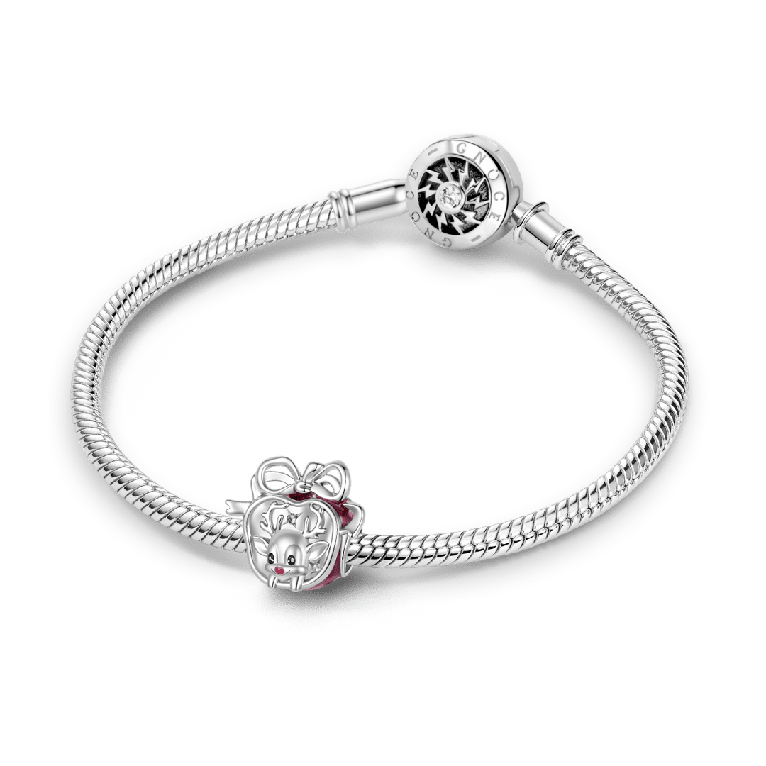 Gnoce Reindeer Apple Pattern Bead Charm_3