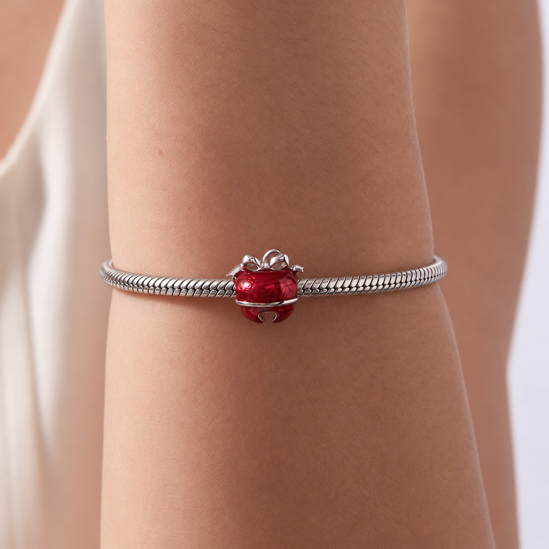 Gnoce Red Apple Pattern Bead Charm_2