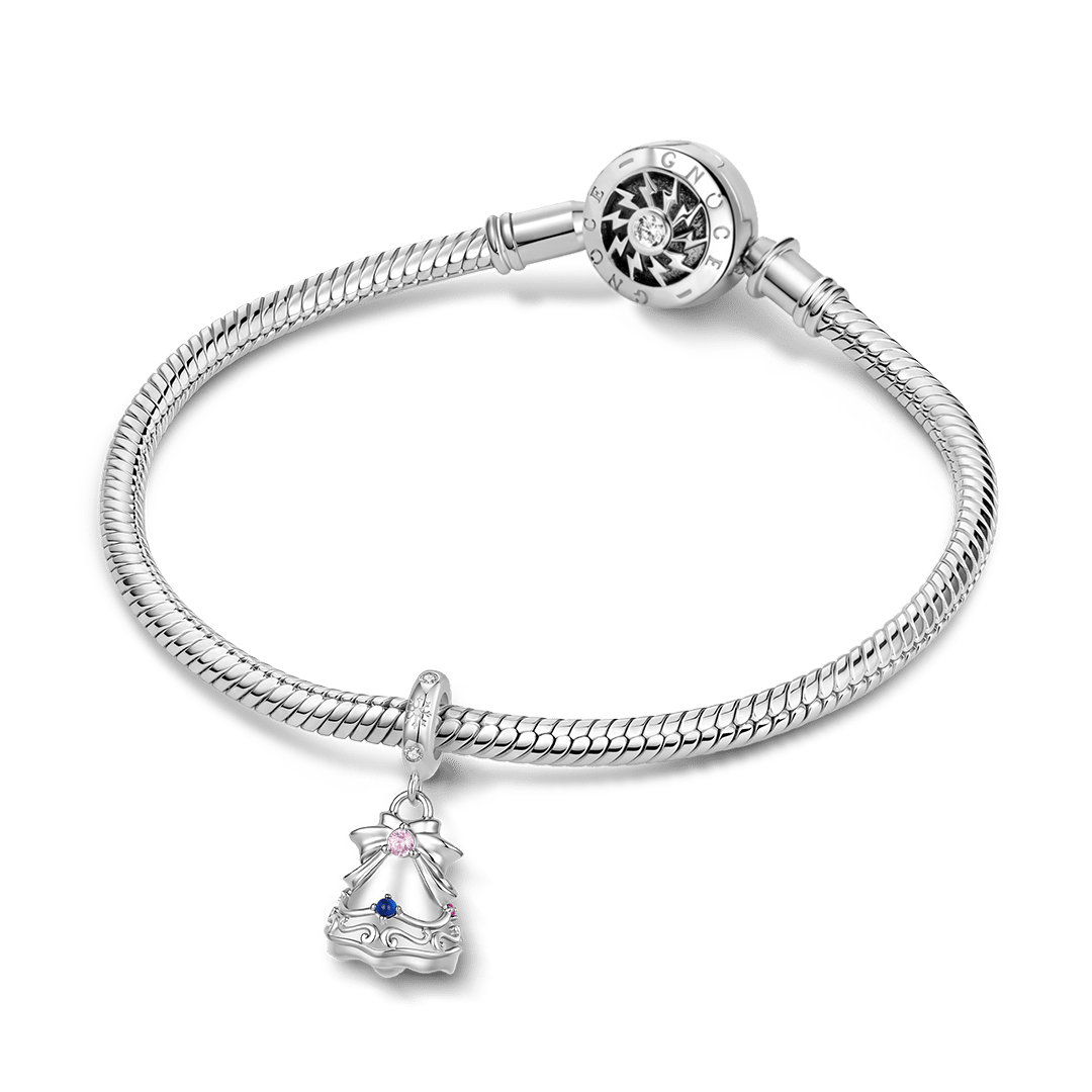 Gnoce Christmas Bell Pattern Dangle Charm_3