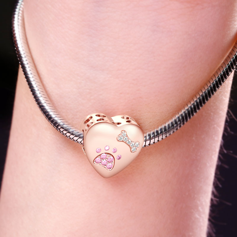 Gnoce Pet Paw Print Photo Charm_3