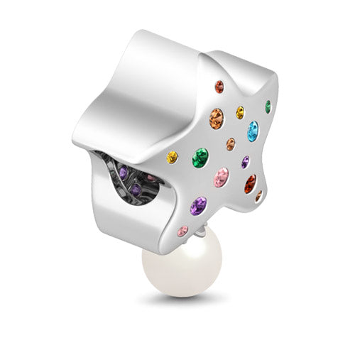 Gnoce The Falling Stars Charm Platinum-plated Silver Blend_2