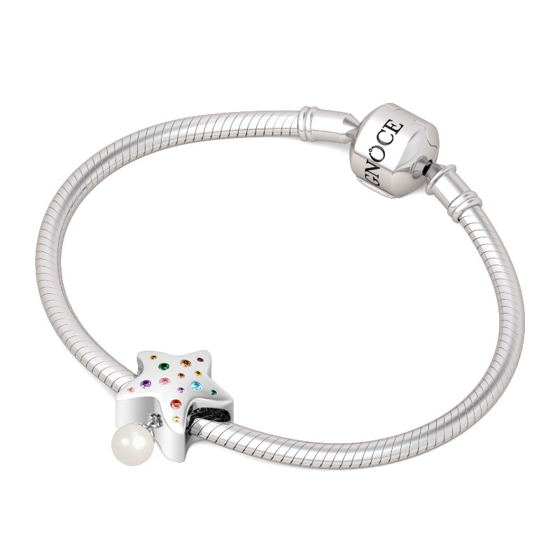 Gnoce The Falling Stars Charm Platinum-plated Silver Blend_3