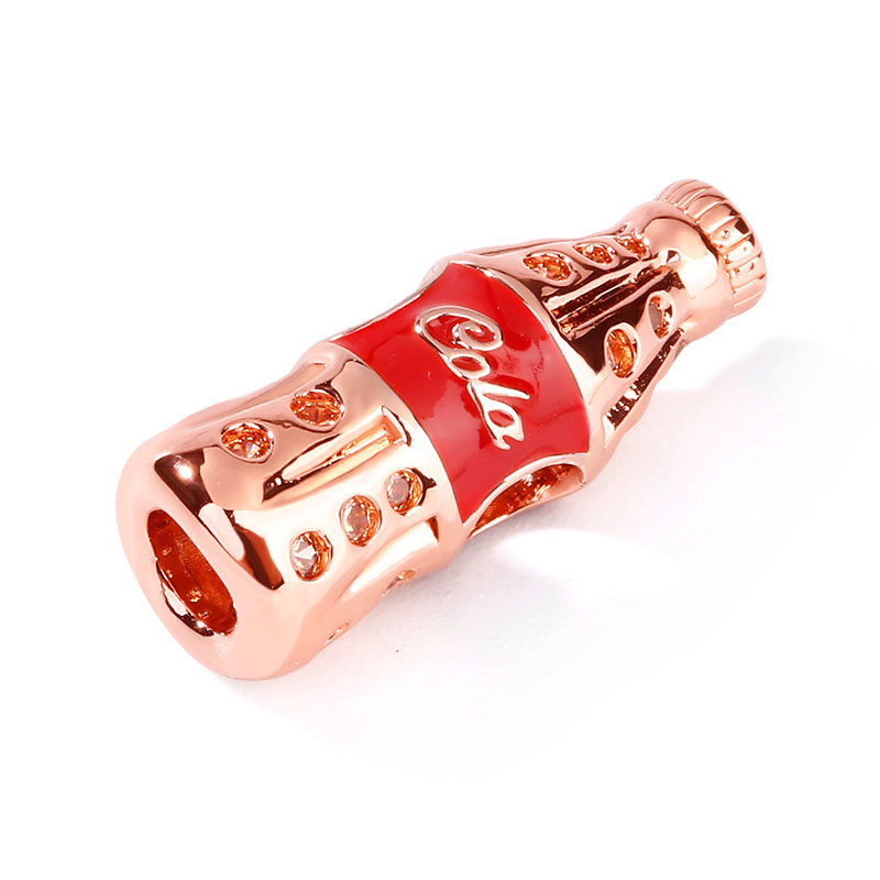 Gnoce Cola Rose Red CZ Charm_2