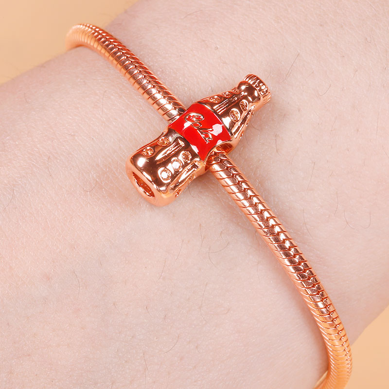 Gnoce Cola Rose Red CZ Charm_3