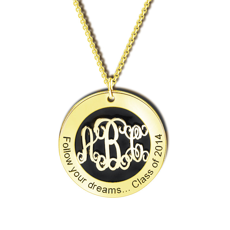 Gnoce "Unique One in The World" 925Lead-free ECO Copper Personalized Monogram Necklace_2