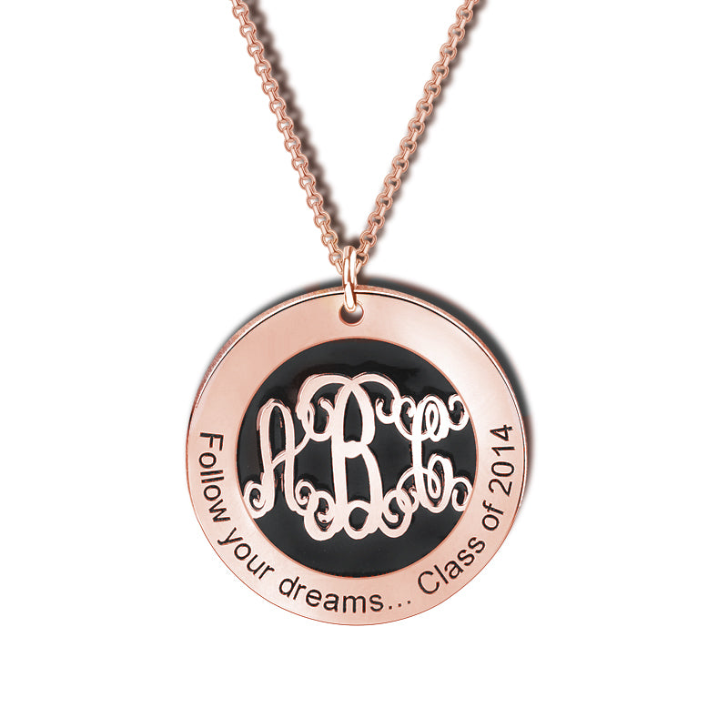 Gnoce "Unique One in The World" 925Lead-free ECO Copper Personalized Monogram Necklace_1