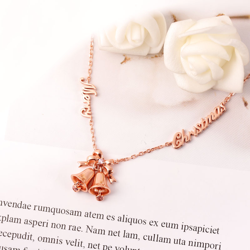 Gnoce Merry Christmas Jingle Bells Necklace_3