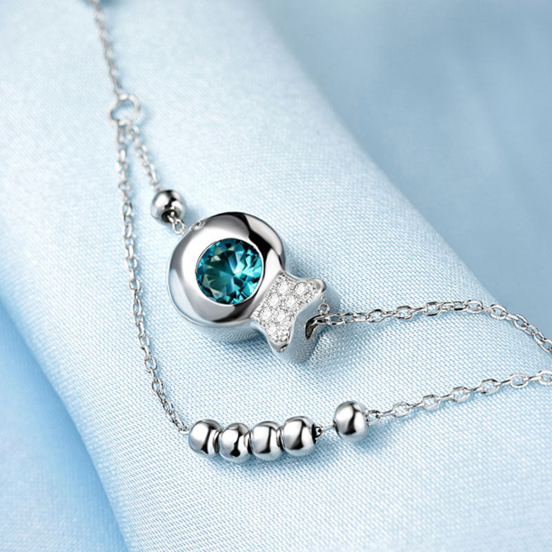 Bubble Fish Anklet 925 Sterling Silver_2