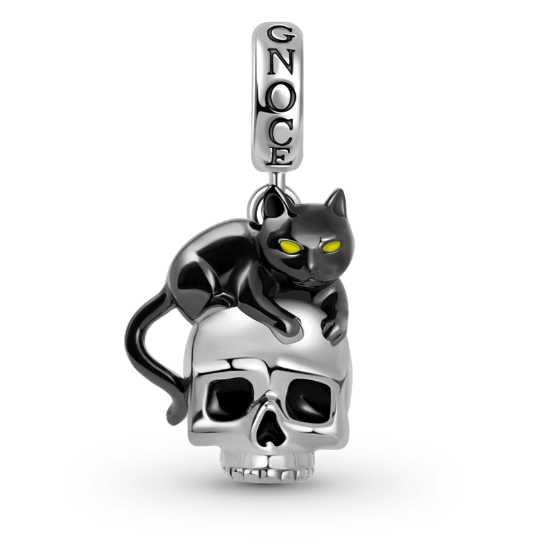 Gnoce Black Cat Skull Charm_1